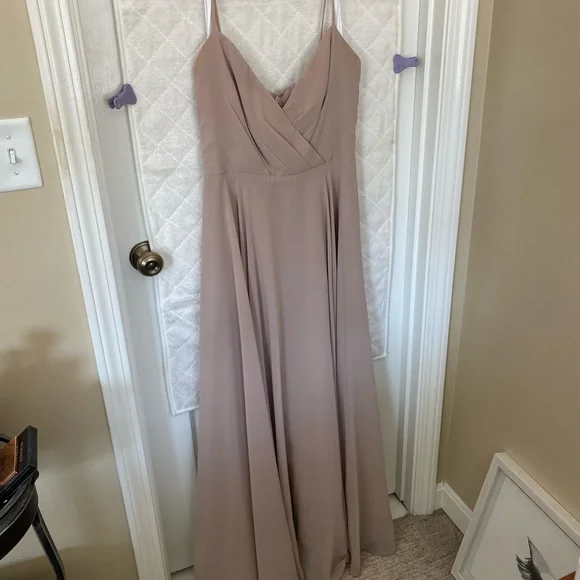 Brideside | Dresses | Brideside Taupe Bridesmaid Dress | Poshmark